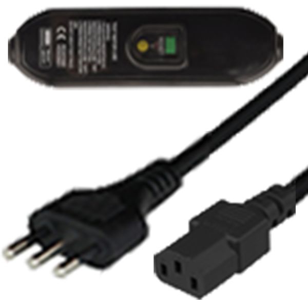 Black 2.5 meters C13 cord